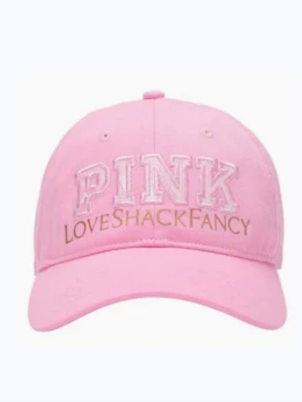 PINK x LoveShackFancy NWT Baseball Hat Cap in pink lollipop color